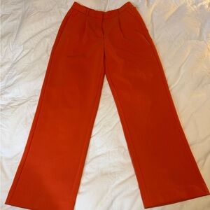 Old Navy Women's Orange Wide-Leg slacks